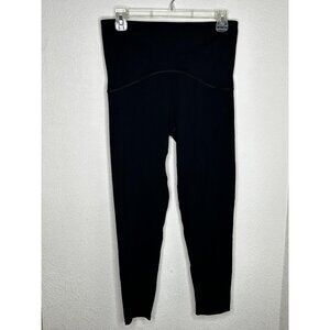 Spanx Booty Boost Leggings Womens Large Black High Rise Yoga Activewear Athletic